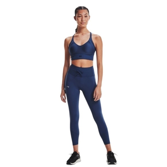NWT Under Armour Women's Meridian Rib No-Slip Ankle Leggings - Picture 1 of 7